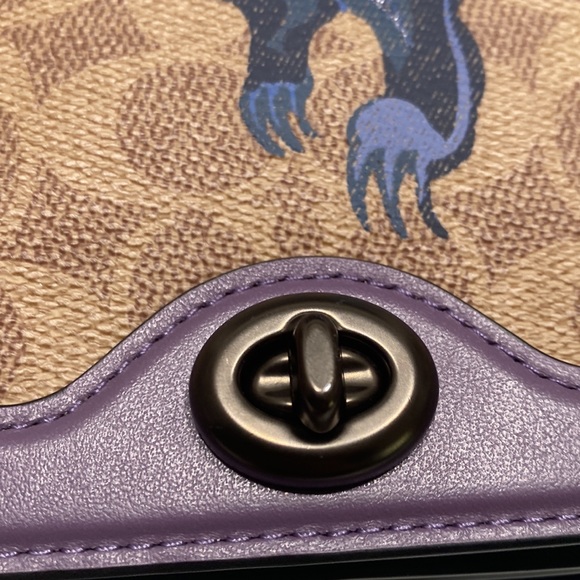 Coach by Zhu Jingyi Riley Crossbody Bag Signature Rexy Dusty Lavender 73942 - Picture 7 of 10